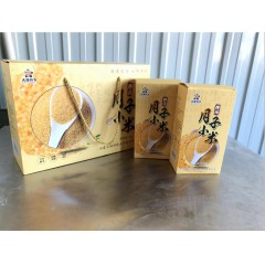 大漠蕎鄉(xiāng) 綠色 無(wú)公害小米  月子小米  5kg  禮盒裝      5塊