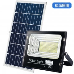 太陽能燈家用庭院燈室內LED光控戶外投光燈照明一拖二新農村路燈