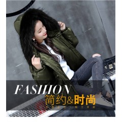 女士棉衣女短款大毛領棉服女2019新款冬季韓版時尚亮面收腰棉襖女