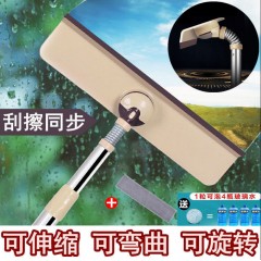 擦玻璃器伸縮桿雙面擦窗神器家用刮水器樓房搽洗工具